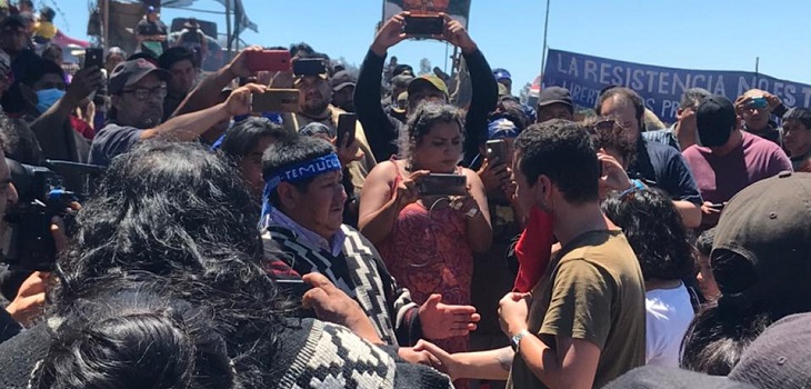 El sensible encuentro entre Marcelo Catrillanca y familia del PDI fallecido en Temucuicui