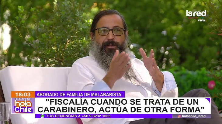 Abogado de familia de malabarista dice que no hay testigo civil que confirme amenaza a carabinero