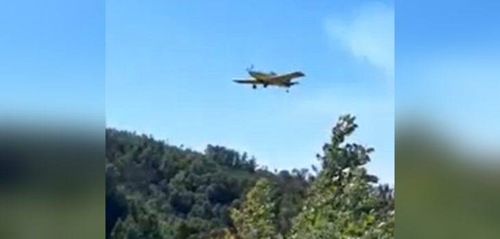 Accidente aéreo en Nueva Imperial: avión forestal cayó en medio del bosque