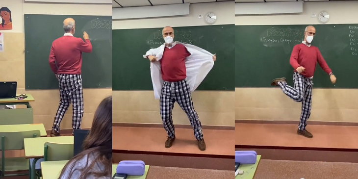 Docente la rompe en TikTok al dar clases en pijama: “Alumnos y profesores nos merecemos una sonrisa”