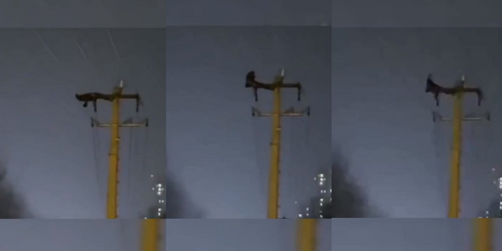 Detienen a joven que se ejercitaba en poste de luz: generó apagón en más de 10 mil casas en China