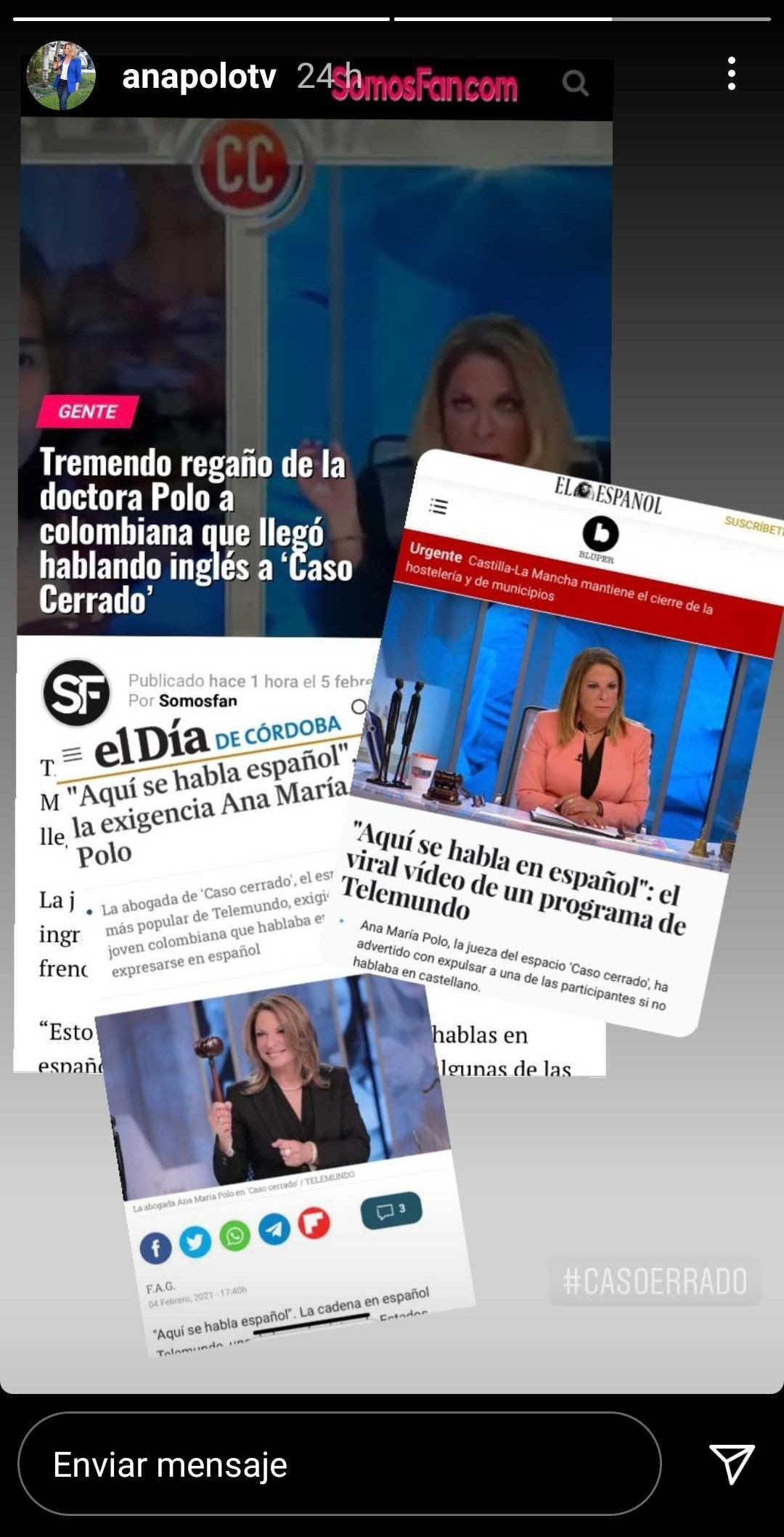Ana María Polo retó a testigo en Caso Cerrado