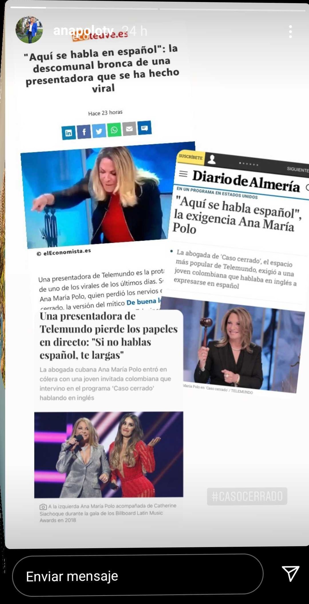 Ana María Polo retó a testigo en Caso Cerrado