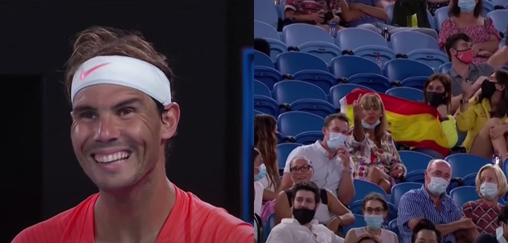 Insólito: asistente fue expulsada de partido del Abierto de Australia por insultar a Rafa Nadal