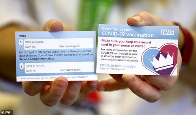 Carnet de vacunación en Reino Unido