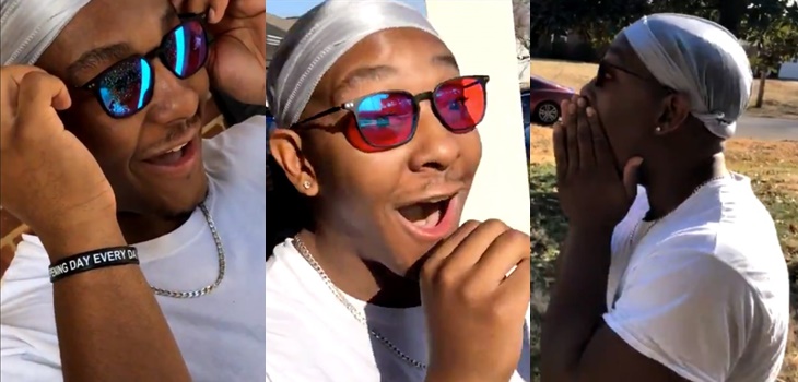 Reacción de joven con daltonismo que ve colores por primera vez gracias a lentes especiales es viral