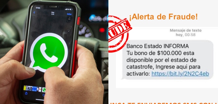 BancoEstado advierte sobre nueva estafa que ofrece bono de $100 mil: enviaban link fraudulento