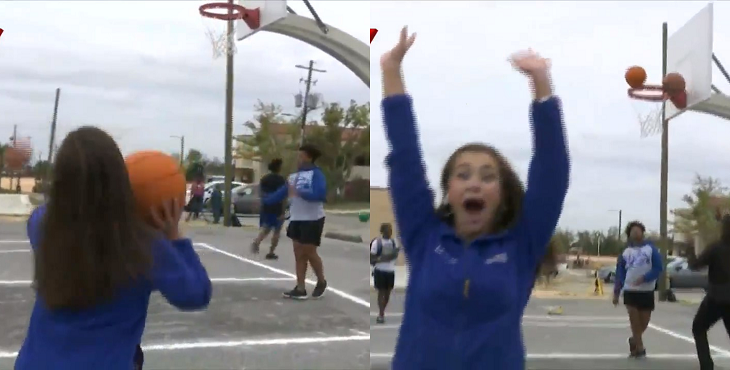 ‘Blooper’ de periodista durante despacho se hace viral: lanzó ‘un triple’ y celebró antes de tiempo