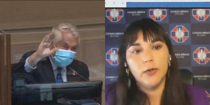 Enrique Paris e Izkia Siches protagonizaron un incómodo momento en plena sesión del Senado