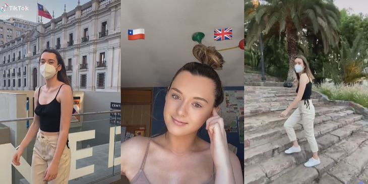 Tiktoker británica dejó todo para venir a Chile por amor: “Conocí a mi alma gemela”