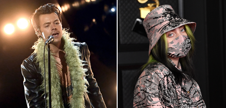 Como un fan más: Harry Styles se transformó en viral tras aplaudir a Billie Eilish en los Grammy