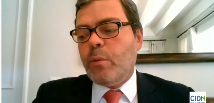 Cristián Barra reaparece representando a Chile en audiencia de la CIDH sobre uso de agua