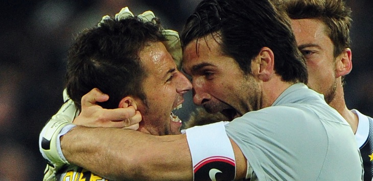 alessandro del piero y gianluigi buffon