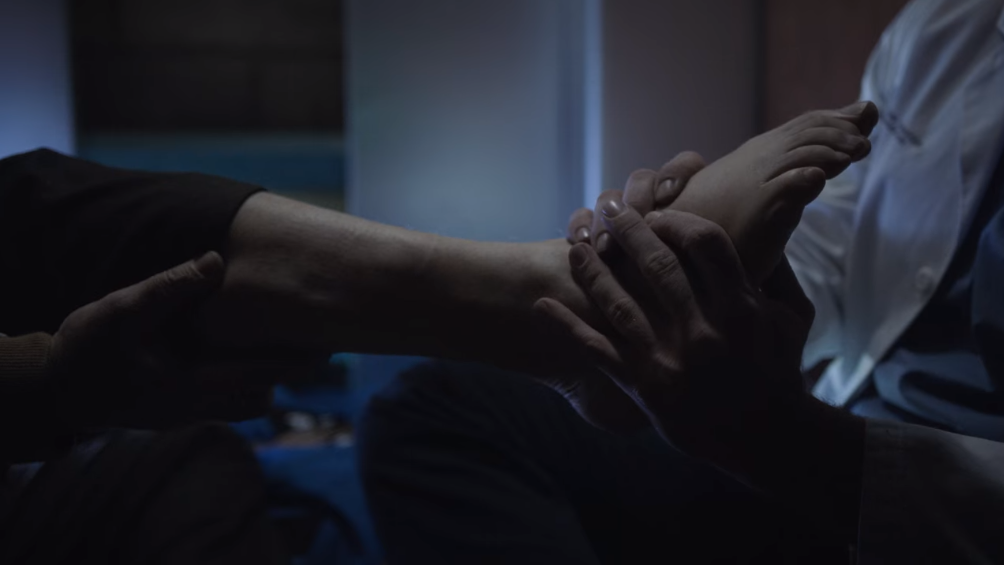 Escena de calambre en New Amsterdam