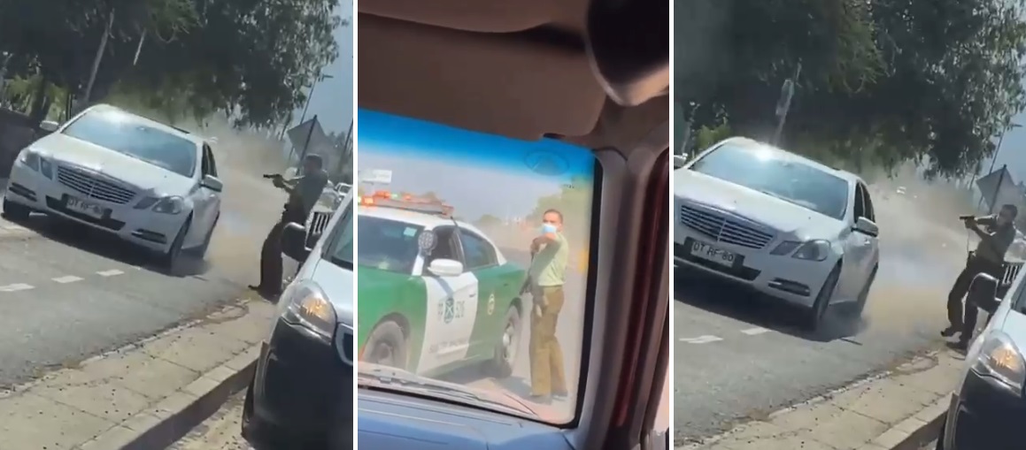 Carabinero disparó a delincuentes que atropellaron a uniformado tras evadir control en Machalí