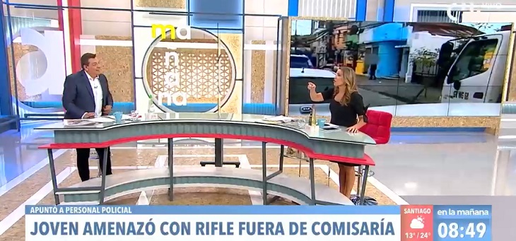 Críticas a animadores de 'Contigo en la Mañana' por reírse de video de joven armado en Concepción