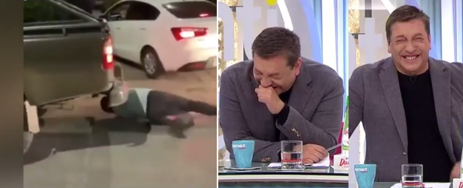 JC Rodríguez compartió graciosa 'recreación' de atropello que fingió pastor: Amo a la gente creativa