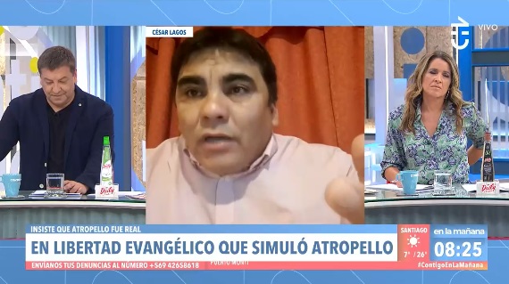 simuló atropello