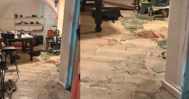 Chorro de carro lanzaaguas de Carabineros hirió a joven de Recoleta: rompió ventanal de su casa