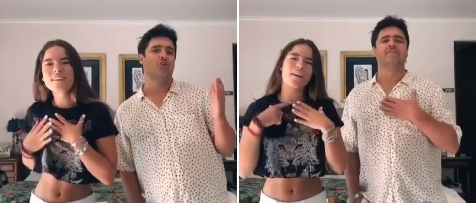 Se las sabía todas: Jorge Zabaleta compartió divertido video de desafío musical con su hija Milagros
