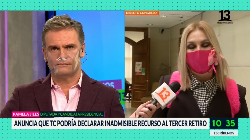 Pamela Jiles y Amaro Bienvenidos