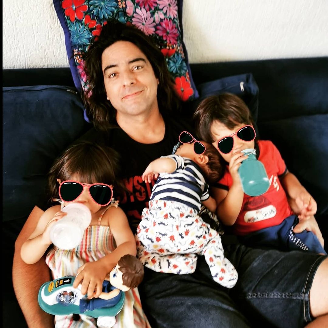 Cristian Riquelme e hijos