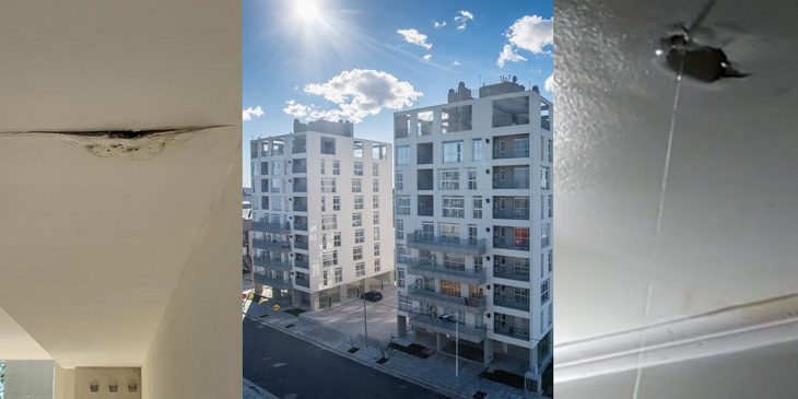 Vecinos en Argentina viralizaron cómo el sueño de la casa propia se esfumó: departamentos se llovían