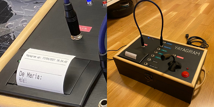 Nieto creó el ‘Yayagram’, innovador dispositivo para comunicarse con su abuela en esta pandemia