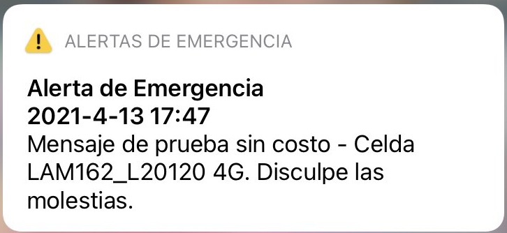 Alerta de emergencia que llegó a celulares asustó a la ciudadanía: Onemi aclaró que es una prueba