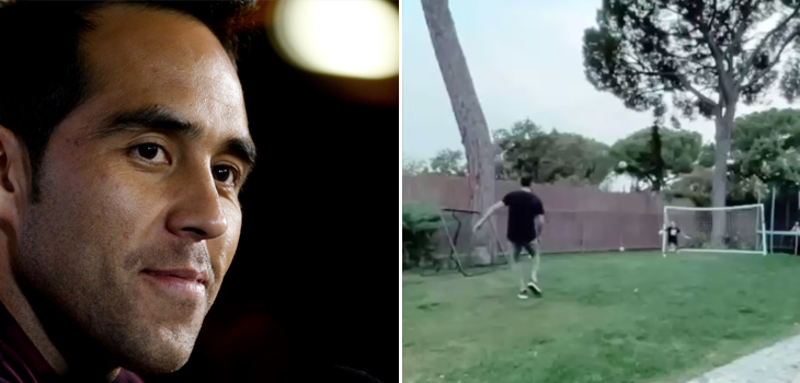 De tal palo, tal astilla: hijo de Claudio Bravo asombró con tapadón similar al de la Copa Centenario