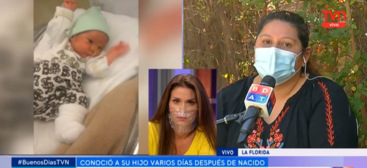 El emotivo relato de mujer que dio a luz intubada por COVID-19: conoció a su hijo 15 días después