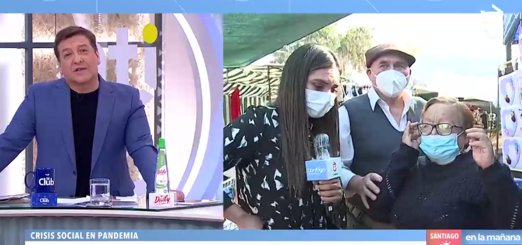 Pareja de tercera edad que trabaja por necesidad conmovió en CHV: JC Rodríguez hizo llamado a Jadue