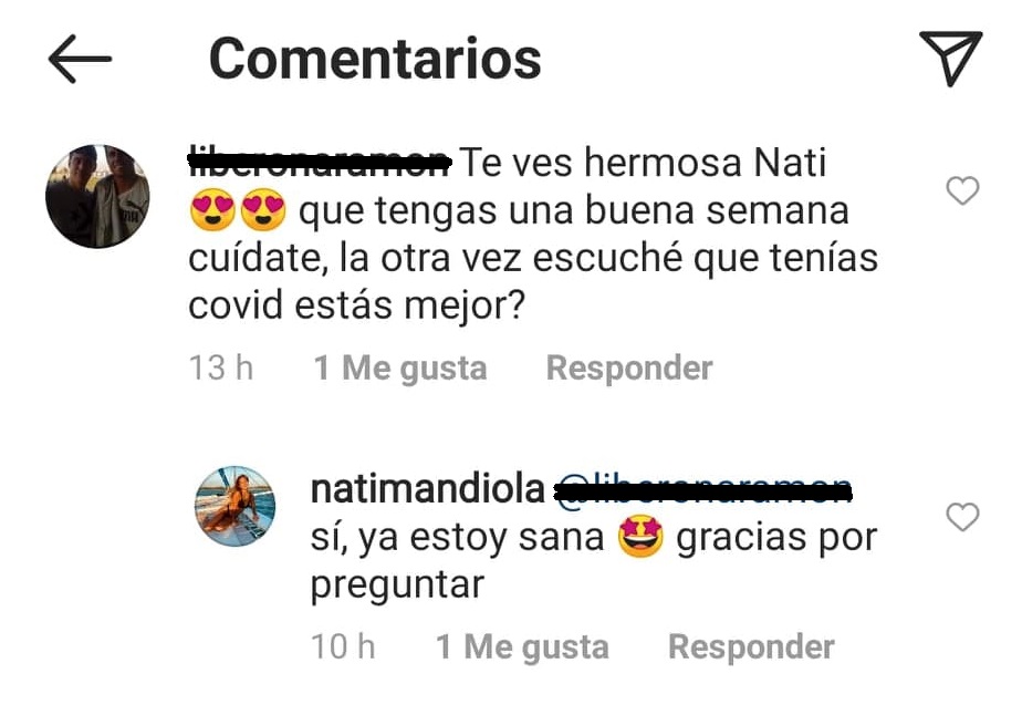 Natalia Mandiola Covid