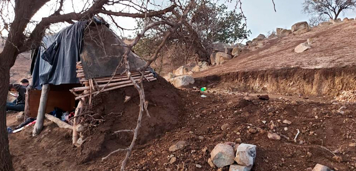 Así era el refugio donde encontraron al supuesto doble homicida de El Bosque