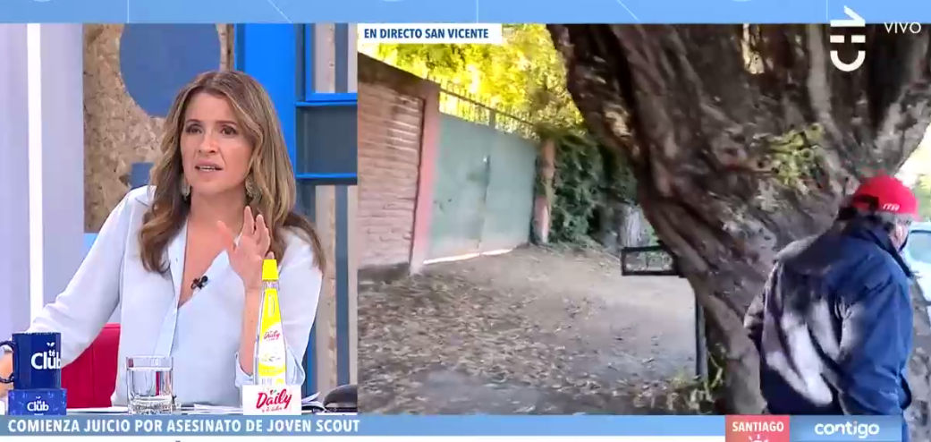 Padre de imputada por crimen de Tomás Acevedo fue apedreado durante contacto en vivo en CHV