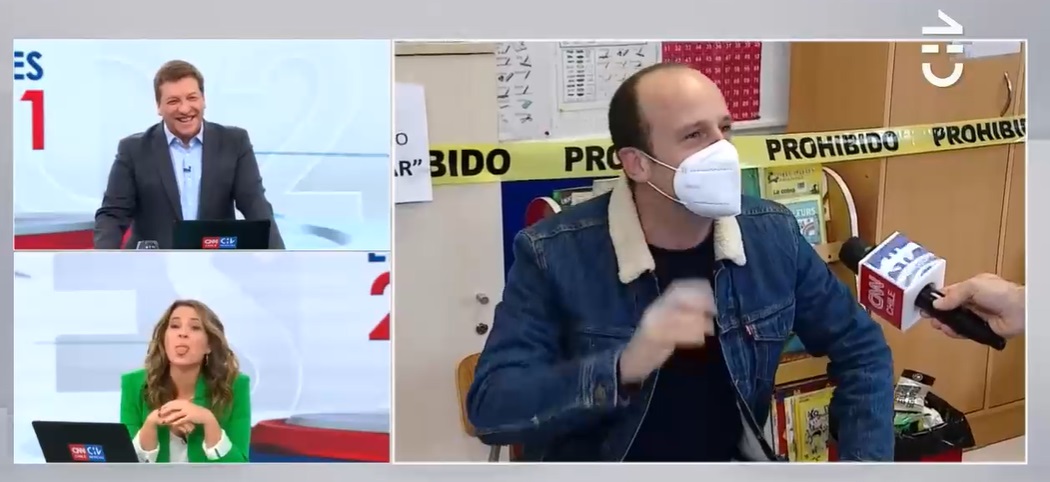 Stefan Kramer sacó risas con breve imitación de Monserrat Álvarez desde su local de votación