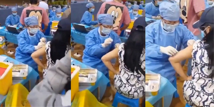 Trabajadora de la salud cometió tremendo error mientras vacunaba en Bolivia y se hace viral