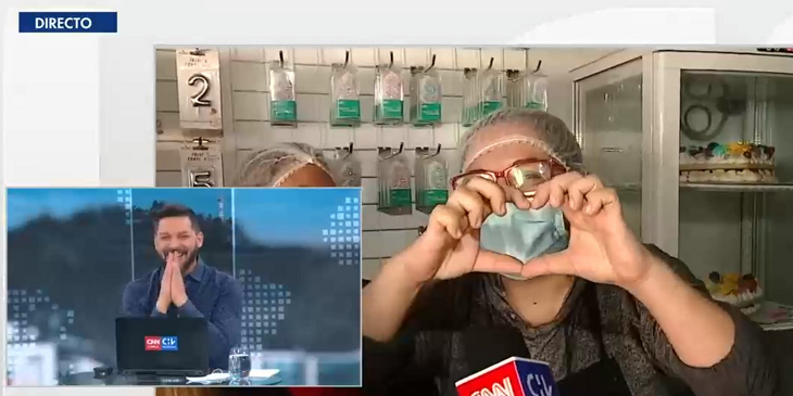 “El esposo de Chile”: Coqueteo de emprendedora durante despacho en vivo 