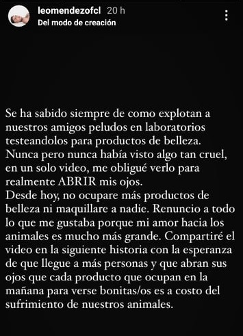 Leo Méndez Jr. renuncia al maquillaje