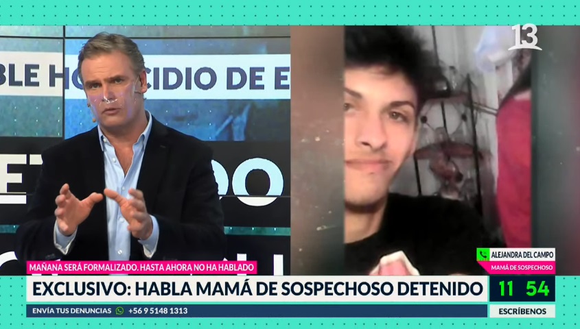 Bienvenidos mamá del detenido por crimen de El bosque