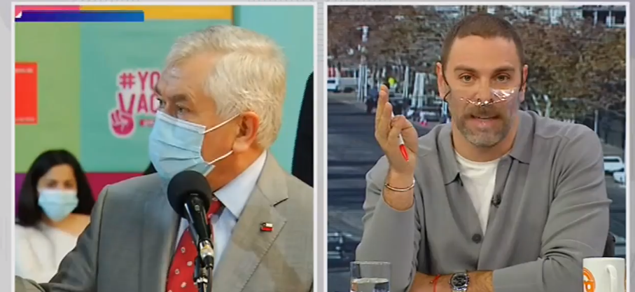 Ministro Paris lanzó particular halago a Neme y provocó reacción del periodista: 