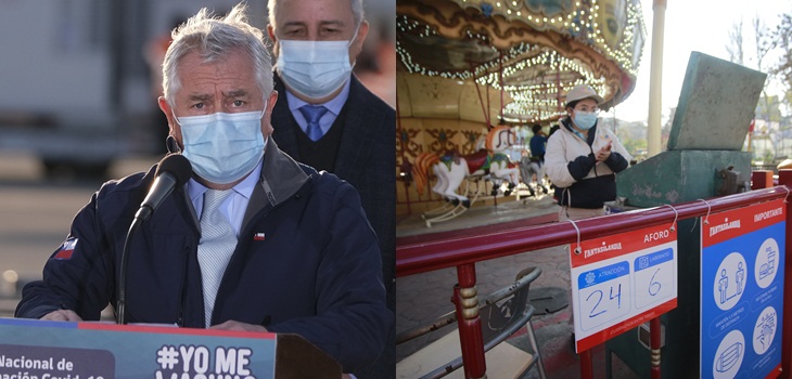 Ministro Paris ante aglomeraciones a las afueras de Fantasilandia: 