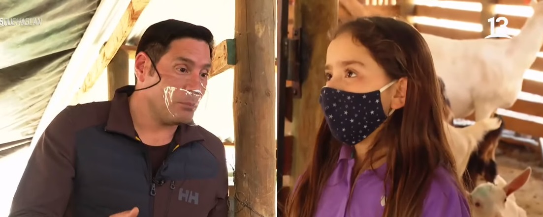 Lugares que hablan: niña emocionó a Pancho Saavedra con explicación de por qué cuida a gallina ciega