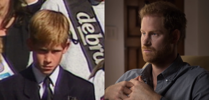 Con imágenes del funeral de Diana: el emotivo tráiler del documental del príncipe Harry y Oprah