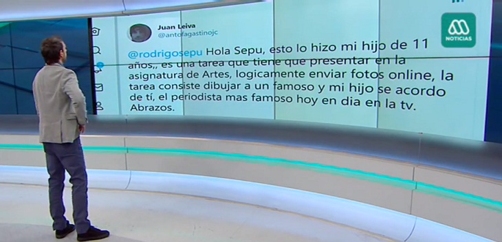 Rodrigo Sepúlveda fue sorprendido en vivo con regalo de niño de 11 años: le hizo tierno retrato