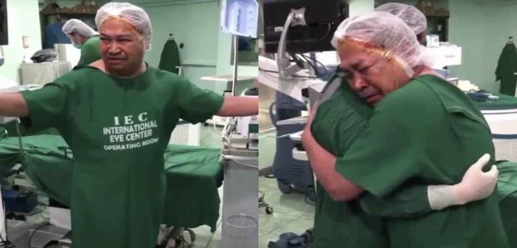 Hombre recuperó la vista tras 19 años gracias a cirugía que le pagaron sus vecinos en Filipinas