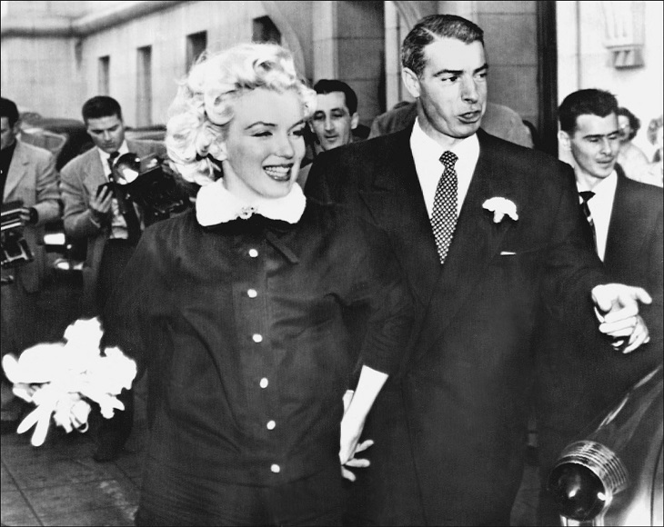 Marilyn Monroe y su segundo esposo Joe DiMaggio | AFP
