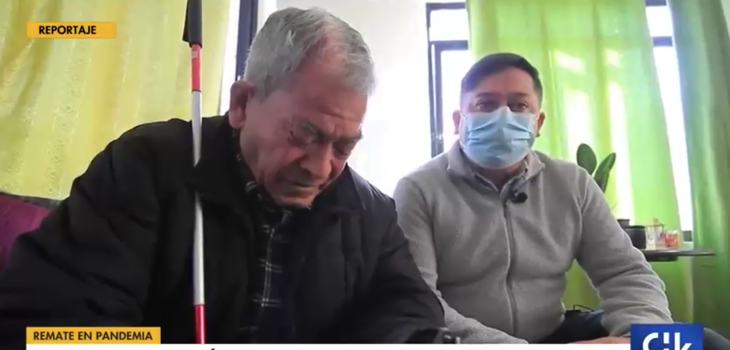 Adulto mayor con ceguera perdió su casa en Rancagua luego que hijo recurriera a prestamista informal