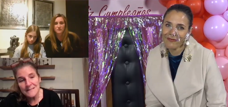 Julia Vial se emocionó al ser sorprendida por su familia en su cumpleaños: 