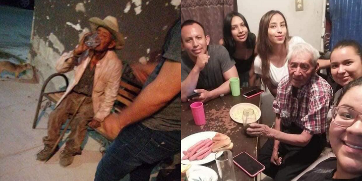 Familia adoptó a persona mayor de 108 años que vivía en las calles de México: gesto se hizo viral